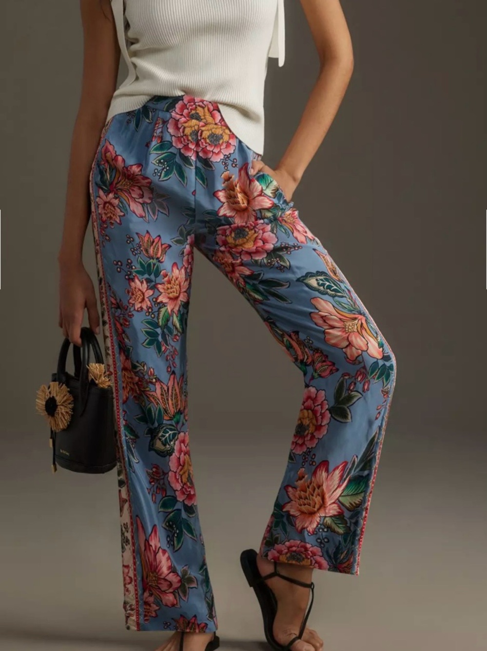 Farm Rio Wonderful Bouquet Pants